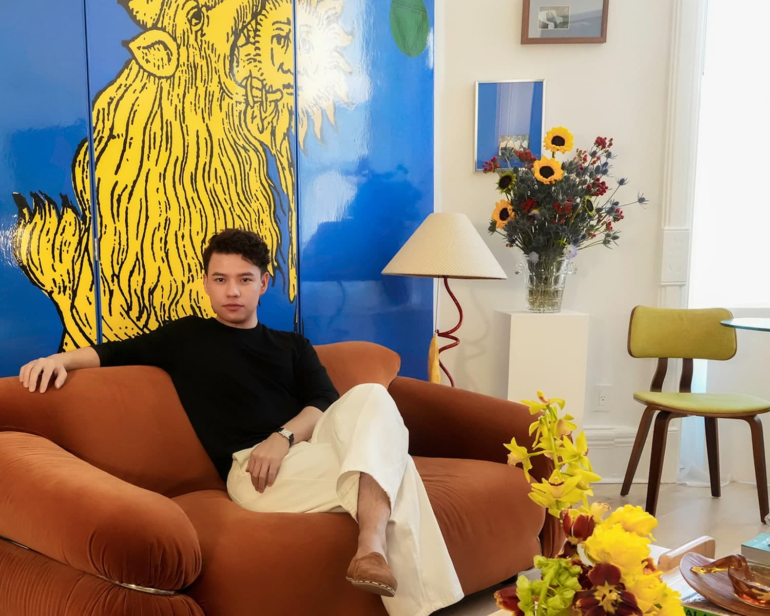 Imran seated in an interior